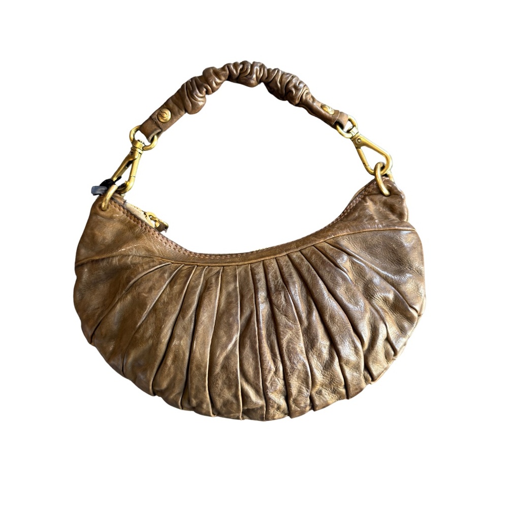 Shoulder Bag "LUNA" in Verde Militaire
